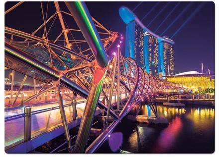 Quebra-Cabeça 500 Peças Ponte Helix Singapura - Toyster Menor preço em Quebra-Cabeça 500 Peças Ponte Helix Singapura - Toyster