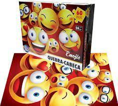 Quebra Cabeça 60 Peças Emoji Premium 24X39cm - 134318 - Pais  filhos é boa?