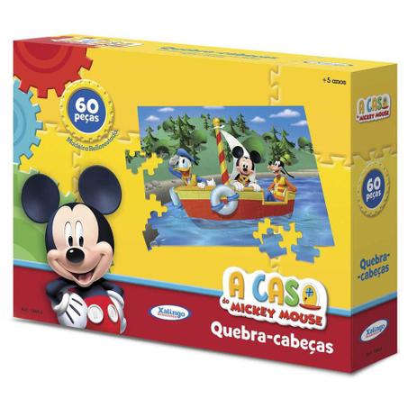 Quebra-cabeca 60 peças mickey xalingo Menor preço em Quebra-cabeca 60 peças mickey xalingo