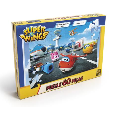 Quebra Cabeça 60 Peças Puzzle Super Wings Grow Menor preço em Quebra Cabeça 60 Peças Puzzle Super Wings Grow