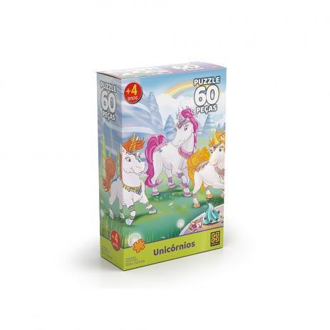 Quebra-Cabeça - 60 Peças - Unicórnio 03564 - Grow Menor preço em Quebra-Cabeça - 60 Peças - Unicórnio 03564 - Grow