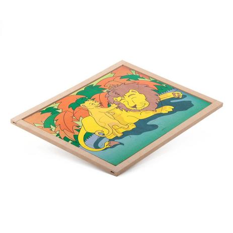 Quebra Cabeça Animais E Filhotes Leão Base Mdf - Carlu é boa?