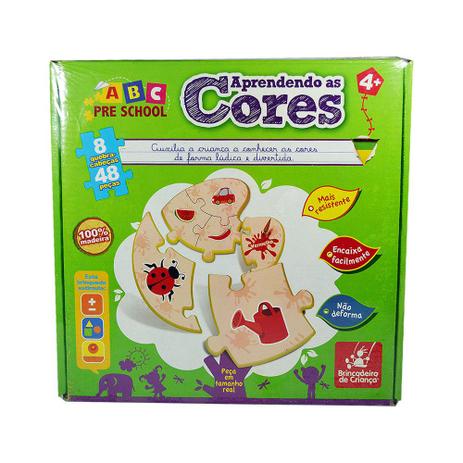 Quebra-Cabeça Aprendendo as Cores - Brincadeira de Criança Menor preço em Quebra-Cabeça Aprendendo as Cores - Brincadeira de Criança