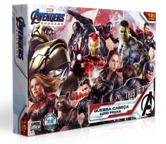 Quebra Cabeça Avengers Vingadores Ultimato 2000 Peças - Toyster Menor preço em Quebra Cabeça Avengers Vingadores Ultimato 2000 Peças - Toyster