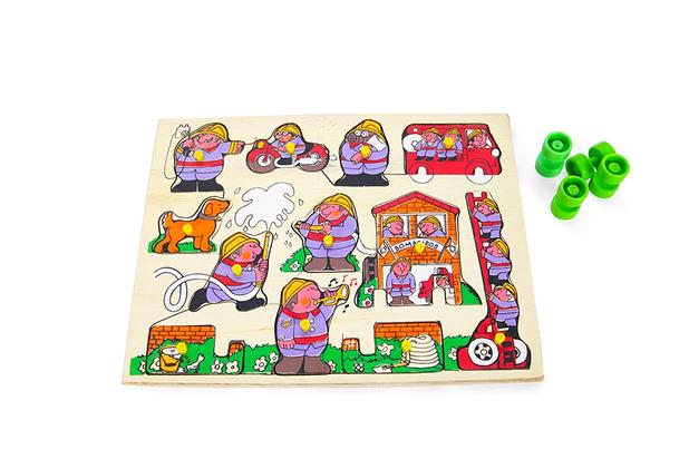Quebra-cabeça bombeiros de rodinhas - Dicá brinquedos educativo Menor preço em Quebra-cabeça bombeiros de rodinhas - Dicá brinquedos educativo
