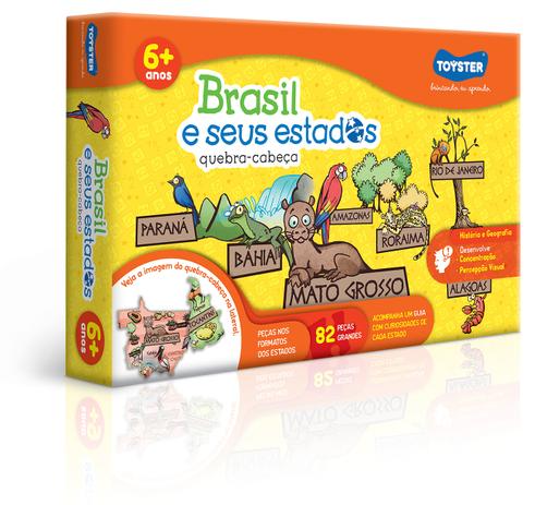 Quebra-cabeça brasil e seus estados - Toyster Menor preço em Quebra-cabeça brasil e seus estados - Toyster