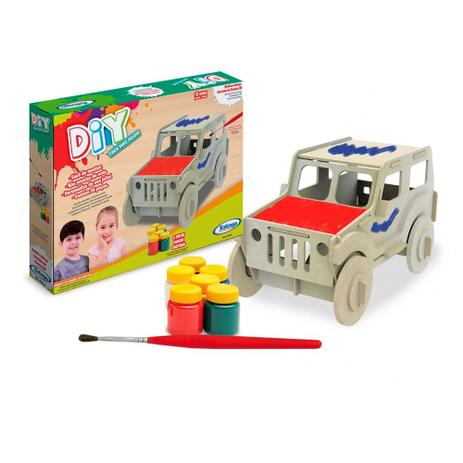 Menor preço em Quebra Cabeça Carrinho para Pintura 3D - Xalingo