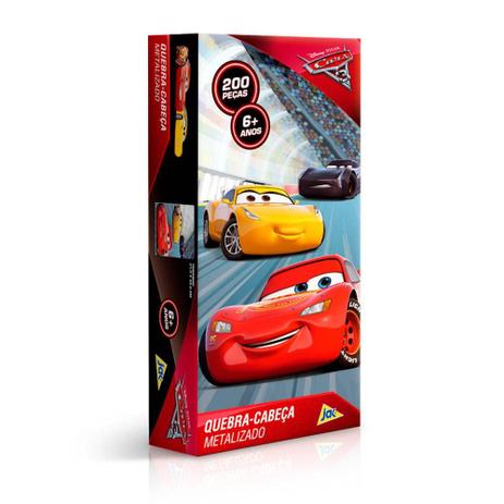 Quebra-Cabeça Carros Metalizado 200 Peças - Toyster Menor preço em Quebra-Cabeça Carros Metalizado 200 Peças - Toyster