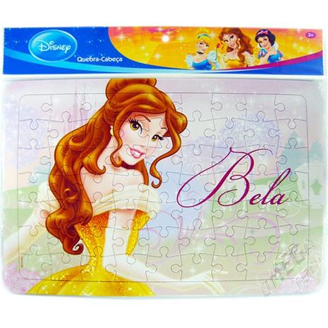 Quebra Cabeça Cartonado de 63 Peças A Bela e a Fera Princesas Disney - Amacom Menor preço em Quebra Cabeça Cartonado de 63 Peças A Bela e a Fera Princesas Disney - Amacom