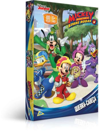 QUEBRA-CABECA Cartonado Mickey Aventuras 100 Pecas Toyster Menor preço em QUEBRA-CABECA Cartonado Mickey Aventuras 100 Pecas Toyster