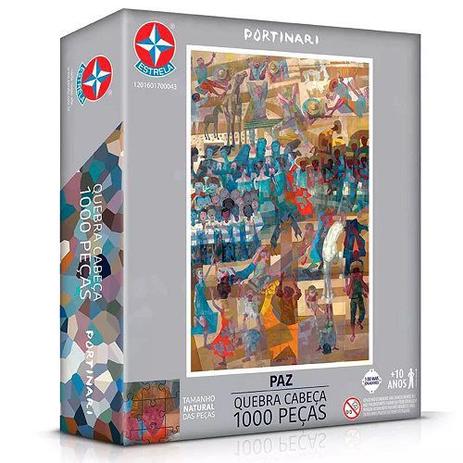 QUEBRA-CABEÇA Cartonado Portinari PAZ 1000 Peças Estrela 0043 Menor preço em QUEBRA-CABEÇA Cartonado Portinari PAZ 1000 Peças Estrela 0043