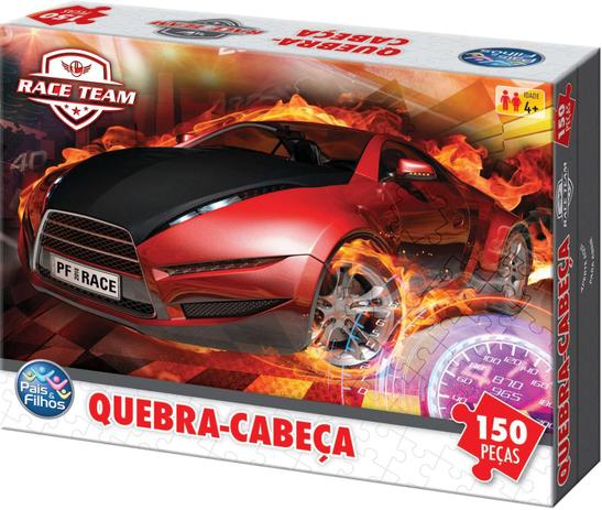 QUEBRA-CABECA Cartonado Premium Race 150 Pecas Pais e Filhos Menor preço em QUEBRA-CABECA Cartonado Premium Race 150 Pecas Pais e Filhos