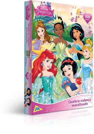 QUEBRA-CABECA Cartonado Princesas Metalizado 100 Pecas Toyster Menor preço em QUEBRA-CABECA Cartonado Princesas Metalizado 100 Pecas Toyster
