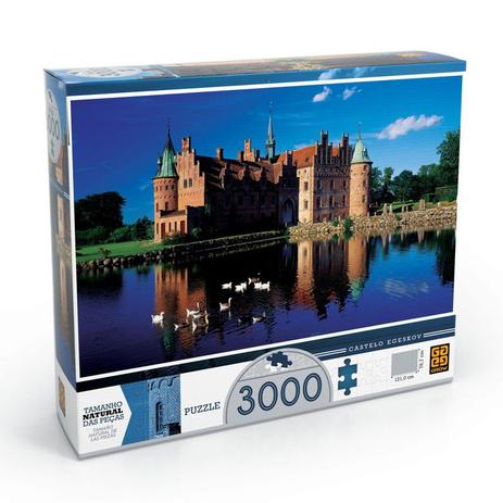 Quebra-Cabeça - Castelo Egeskov - 3000 Peças - Grow é boa?