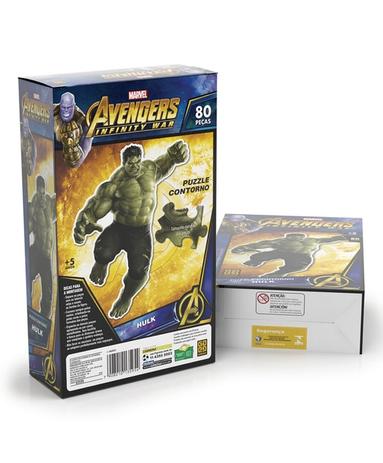 Quebra Cabeça Contorno Hulk 80 Peças - Grow Menor preço em Quebra Cabeça Contorno Hulk 80 Peças - Grow