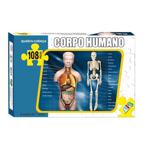 Quebra-Cabeça - Corpo Humano - 108 peças - NIG - Nig brinquedos Menor preço em Quebra-Cabeça - Corpo Humano - 108 peças - NIG - Nig brinquedos