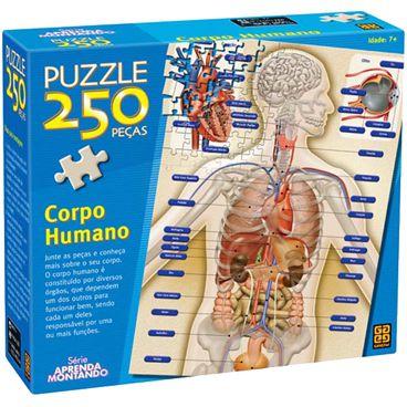 Quebra-Cabeça - Corpo Humano - 250 Peças - Grow Menor preço em Quebra-Cabeça - Corpo Humano - 250 Peças - Grow