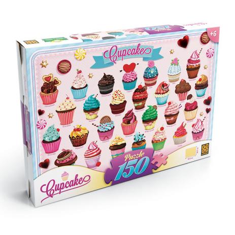 Quebra-Cabeça Cupcakes 150 Peças - Grow Menor preço em Quebra-Cabeça Cupcakes 150 Peças - Grow