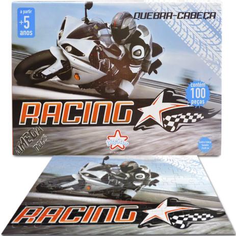 Quebra Cabeça de 100 Peças Moto Racing - Big Star Menor preço em Quebra Cabeça de 100 Peças Moto Racing - Big Star
