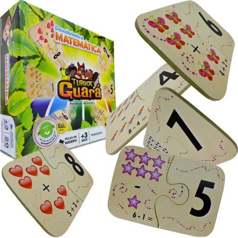 Quebra Cabeça de Madeira Descobrindo a Matemática Turma Guará - Nextoy é boa?