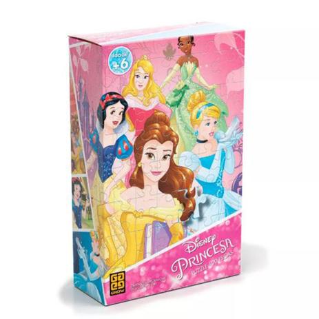 Quebra Cabeça Disney Princesas 100 Peças Grow Menor preço em Quebra Cabeça Disney Princesas 100 Peças Grow