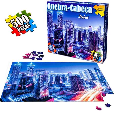 Quebra Cabeça Dubai 500 Peças - Pais e Filhos Menor preço em Quebra Cabeça Dubai 500 Peças - Pais e Filhos