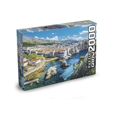 Quebra Cabeça Dubrovnik 2000 Peças - Grow Puzzle Menor preço em Quebra Cabeça Dubrovnik 2000 Peças - Grow Puzzle