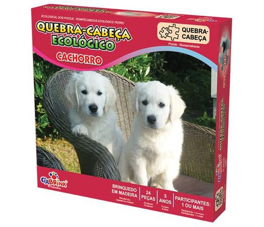 Quebra Cabeca Ecolgico Cachorro Em Madeira 24 Pecas Cia Brink - Ciabrink Menor preço em Quebra Cabeca Ecolgico Cachorro Em Madeira 24 Pecas Cia Brink - Ciabrink