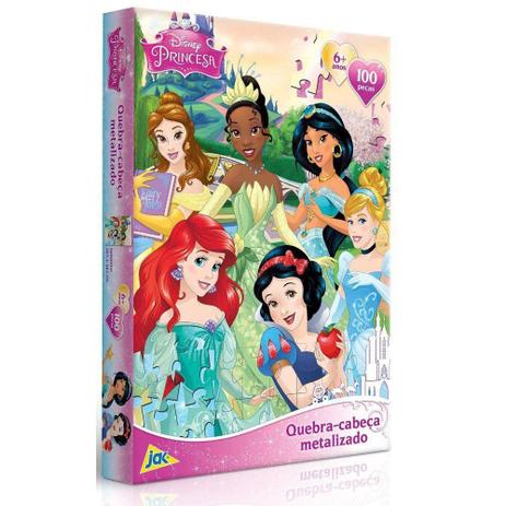 Quebra Cabeça Encapado 100 Peças Princesas Toyster Menor preço em Quebra Cabeça Encapado 100 Peças Princesas Toyster