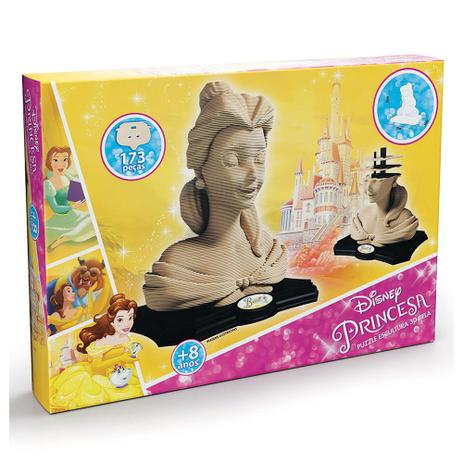 Quebra Cabeça Escultura 3D Bela Princesas - Grow Menor preço em Quebra Cabeça Escultura 3D Bela Princesas - Grow