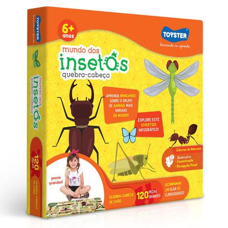 Quebra-Cabeça - Explorando O Mundo Dos Insetos - 120 Peças - Toyster Menor preço em Quebra-Cabeça - Explorando O Mundo Dos Insetos - 120 Peças - Toyster