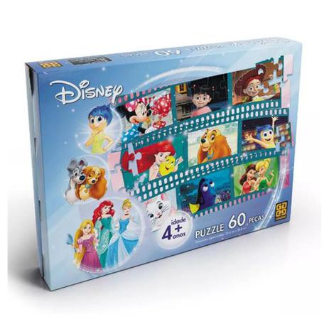 Quebra Cabeça Filmes Disney 60 Peças Grow Menor preço em Quebra Cabeça Filmes Disney 60 Peças Grow