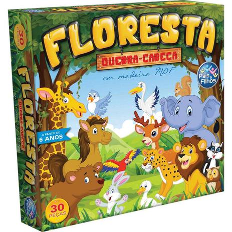 Quebra-Cabeça Floresta 30 Peças Madeira - Pais E Filhos é boa?