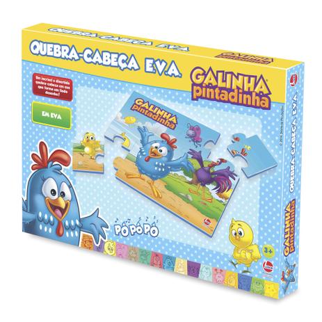 Quebra-Cabeça - Galinha Pintadinha - Grandinho - 28 Peças - Toyster