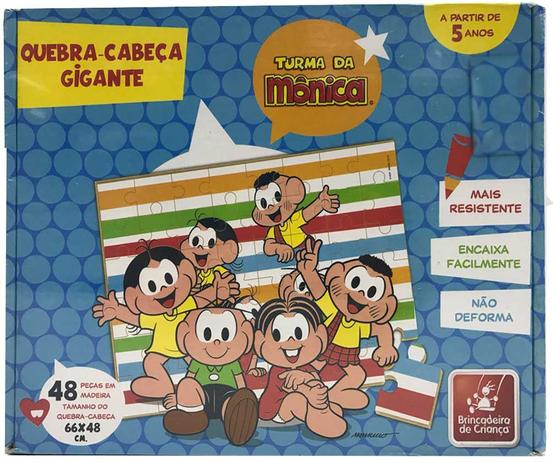 Quebra cabeça gigante 48 pçs turma da monica - Pre school, distribuidora de brinquedos e ult Menor preço em Quebra cabeça gigante 48 pçs turma da monica - Pre school, distribuidora de brinquedos e ult