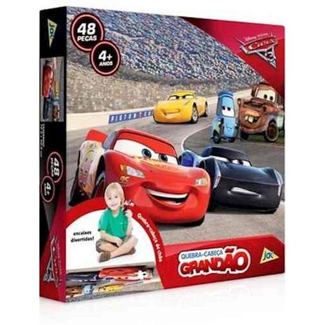 Quebra Cabeca Grandao 48 Pecas Carros 2436 Toyster - Disney Menor preço em Quebra Cabeca Grandao 48 Pecas Carros 2436 Toyster - Disney