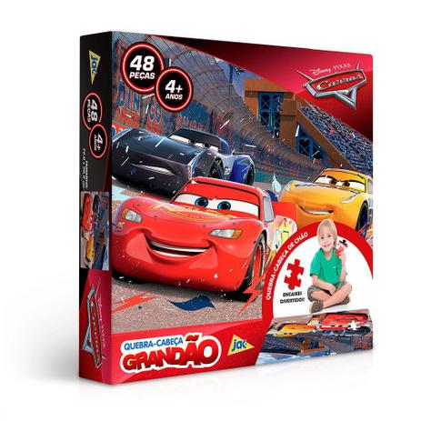 Quebra-cabeça Grandão Carros 48 Peças Toyster Menor preço em Quebra-cabeça Grandão Carros 48 Peças Toyster