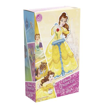 Quebra Cabeça Grow Disney Formato Princesa Bela Menor preço em Quebra Cabeça Grow Disney Formato Princesa Bela