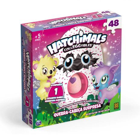 Quebra-Cabeça - Hatchimals - 48 peças - Ovinho Surpresa - Grow Menor preço em Quebra-Cabeça - Hatchimals - 48 peças - Ovinho Surpresa - Grow