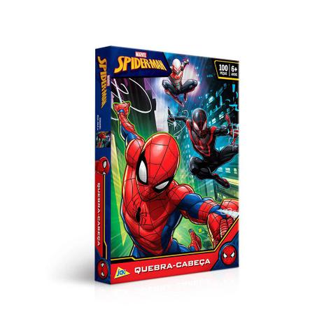 Quebra Cabeça Homem Aranha 100 Peças Toyster Menor preço em Quebra Cabeça Homem Aranha 100 Peças Toyster