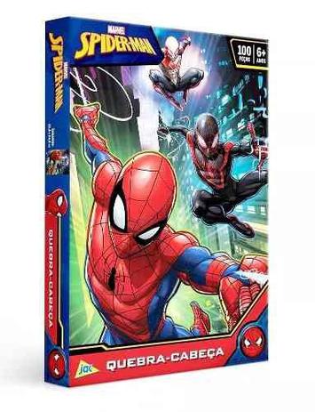 Quebra-cabeça Infantil Homem Aranha 100 Pçs Encapado Toyster Menor preço em Quebra-cabeça Infantil Homem Aranha 100 Pçs Encapado Toyster