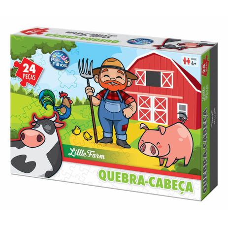 Quebra-Cabeça Little Farm - 24 Peças - Pais e Filhos Menor preço em Quebra-Cabeça Little Farm - 24 Peças - Pais e Filhos