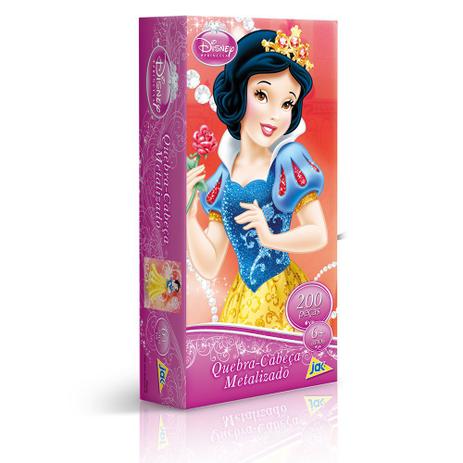Quebra Cabeça Metalizado 200 Peças Branca de Neve - Toyster - Princesas disney Menor preço em Quebra Cabeça Metalizado 200 Peças Branca de Neve - Toyster - Princesas disney