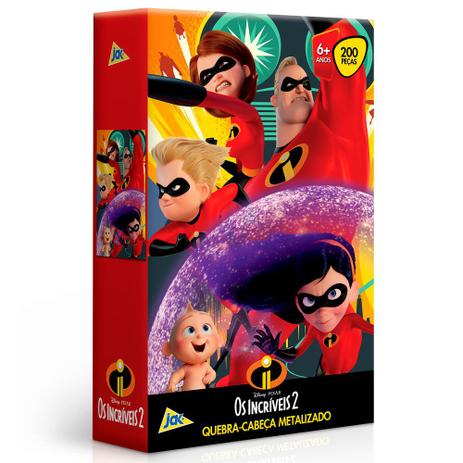 Quebra-Cabeça Metalizado - Disney - Pixar - Os Incríveis 2 - 200 Peças - Toyster Menor preço em Quebra-Cabeça Metalizado - Disney - Pixar - Os Incríveis 2 - 200 Peças - Toyster