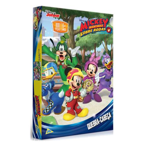 Quebra-Cabeça - Mickey - Aventuras Sobre Rodas - 100 Peças - Jak - Toyster Menor preço em Quebra-Cabeça - Mickey - Aventuras Sobre Rodas - 100 Peças - Jak - Toyster
