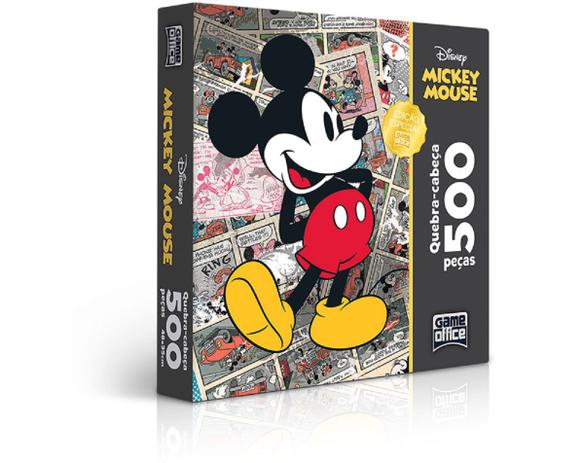 Quebra-Cabeça Mickey Mouse 500 peças - Toyster Menor preço em Quebra-Cabeça Mickey Mouse 500 peças - Toyster