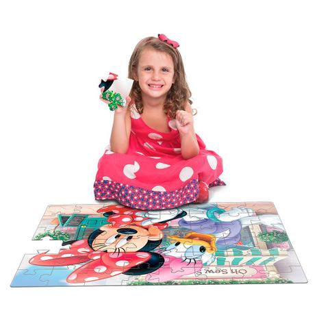 Quebra Cabeça Minnie Mouse 48 Peças Toyster Menor preço em Quebra Cabeça Minnie Mouse 48 Peças Toyster