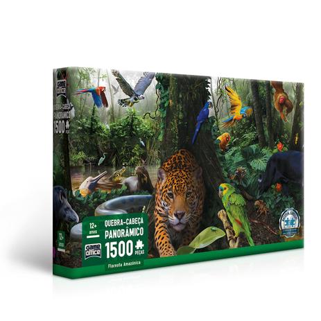 Quebra-cabeça P1500 Peças Panorâmico Floresta Amazônica - Toyster Menor preço em Quebra-cabeça P1500 Peças Panorâmico Floresta Amazônica - Toyster