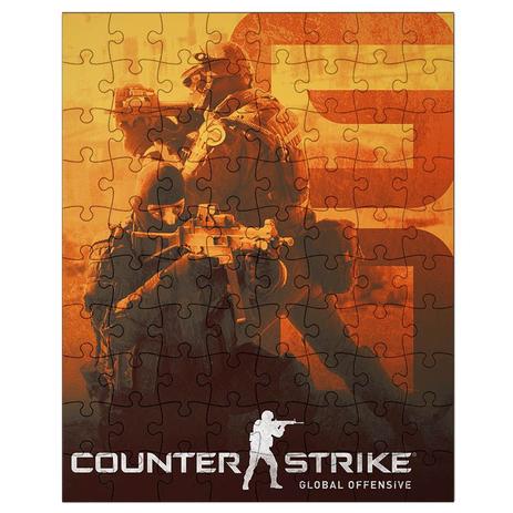 Menor preço em Quebra-Cabeça Personalizado 90 Peças - 30 cm x 20 cm Counter Strike CSGO (BD30) - Skin t18