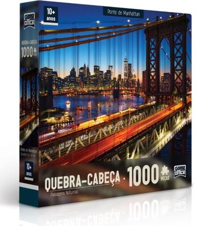 Quebra Cabeça Ponte De Manhattan Puzzle 1000 Peças - Toyster Menor preço em Quebra Cabeça Ponte De Manhattan Puzzle 1000 Peças - Toyster